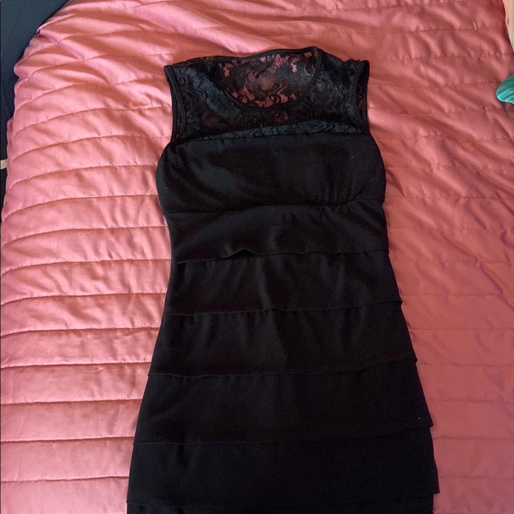 Windsor Black Sleeveless Sheath Mini Dress